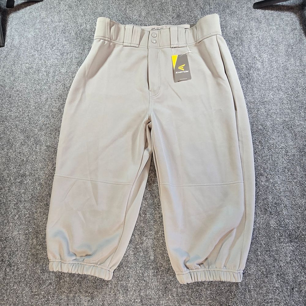Easton Baseball Pants Mens XL Gray Knicker Knee Length Uniform NWT